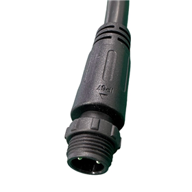M12防水电源线公插2-8P